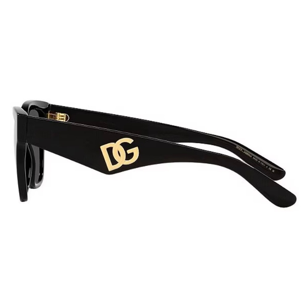 DOLCE AND GABBANA DG4437 BLACK W/DARK GRAY SUNGLASSES RETAIL $354 - Picture 5 of 9